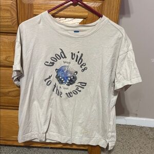 Old Navy Cream Graphic Tee